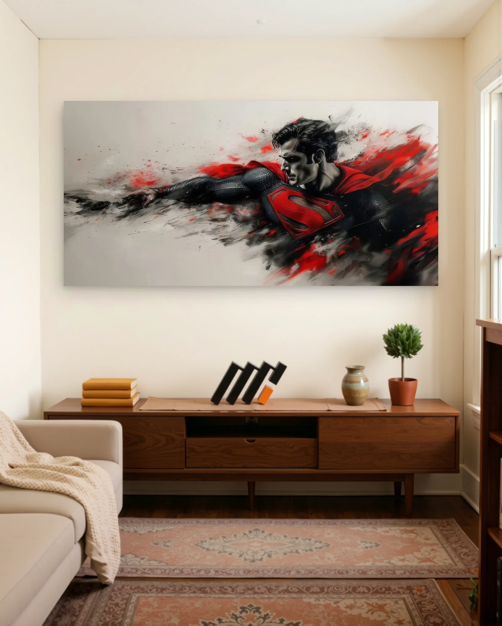 Superman Poster — framed wall art poster by Memocult