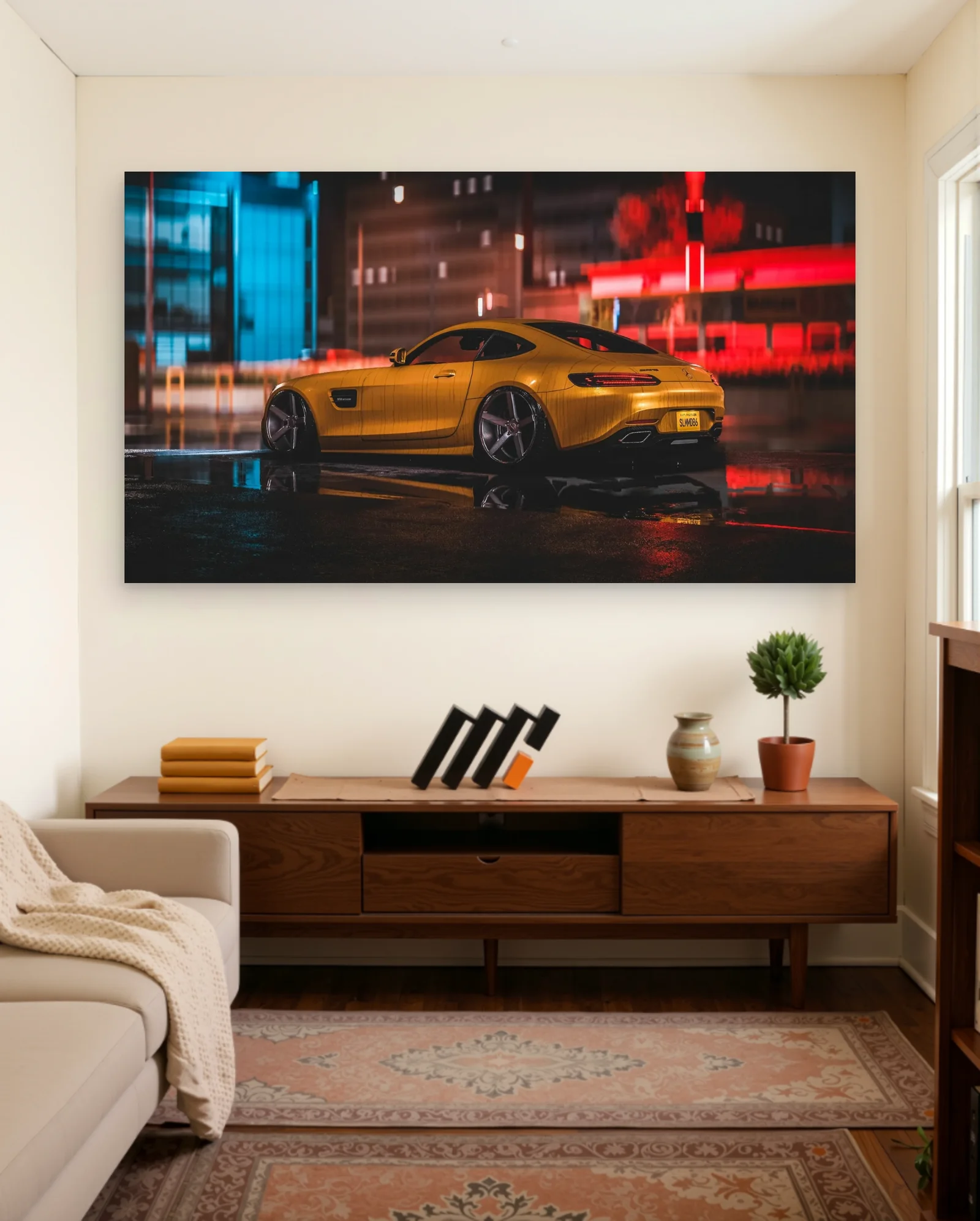 Mercedes-AMG GT Poster — framed wall art poster by Memocult