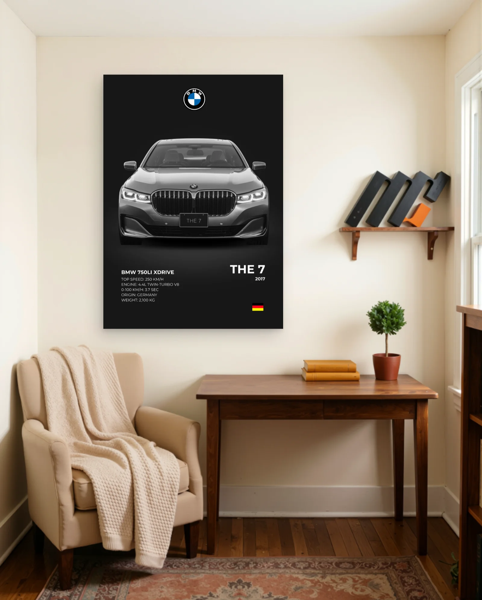 BMW The 7 2017 Poster — framed wall art poster by Memocult