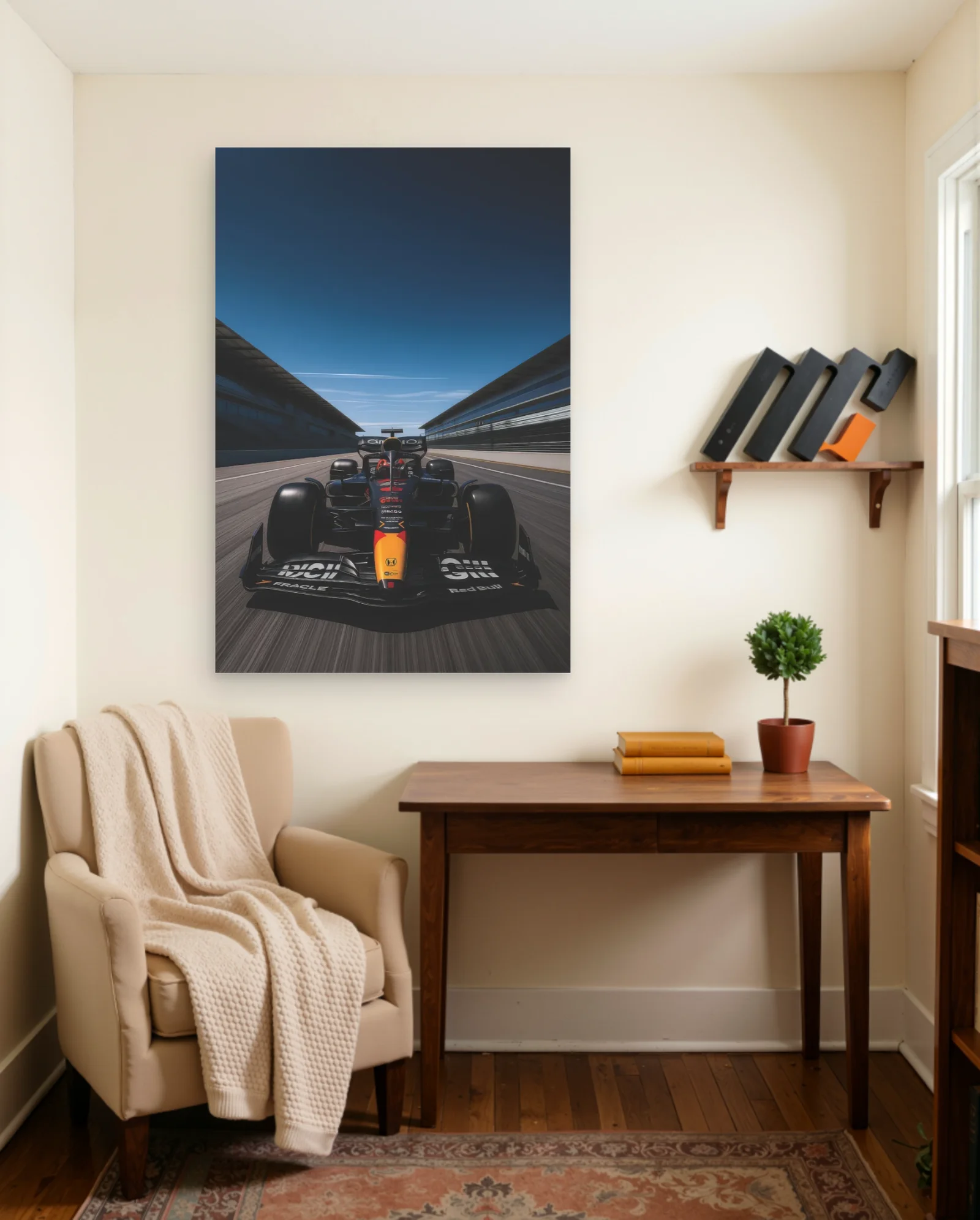 Red Bull Racing Formula 1 Car — framed wall art poster by Memocult