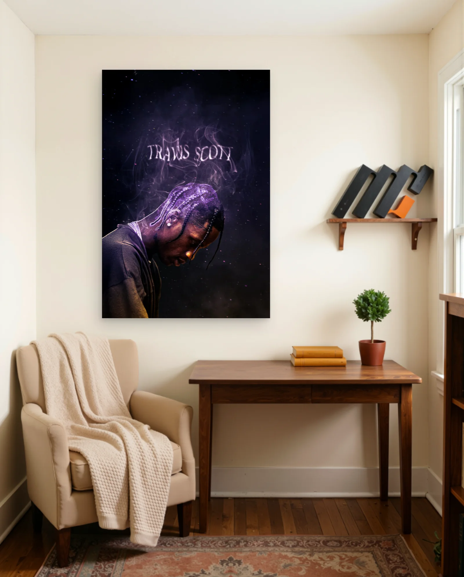 Travis Scott Poster — framed wall art poster by Memocult