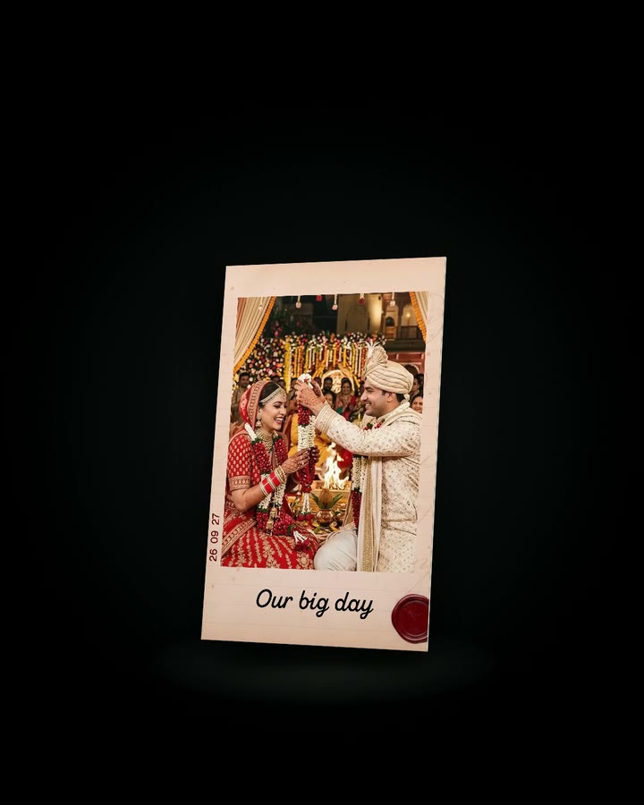 A printed photo with its video playing on it