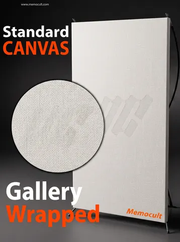 Canvas — wall art material close-up