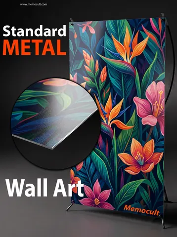 Metal — wall art material close-up