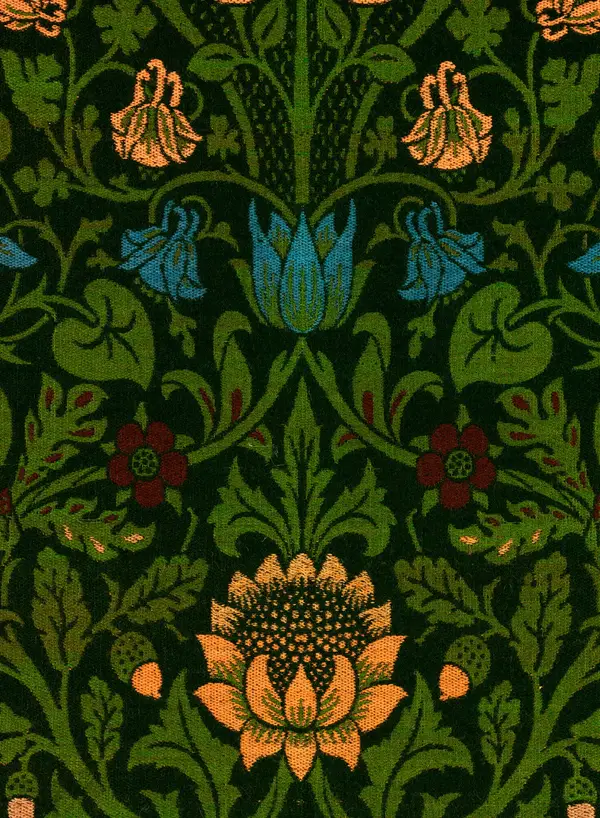 William Morris Violet Columbine Pattern Art Print — Memocult