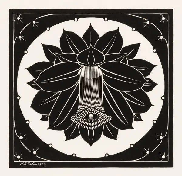 Flower By Julie De Graag 1920 Art Print — Memocult