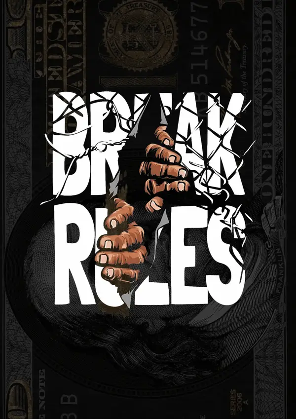 Break Rules - Dollar Bill Design poster — Memocult