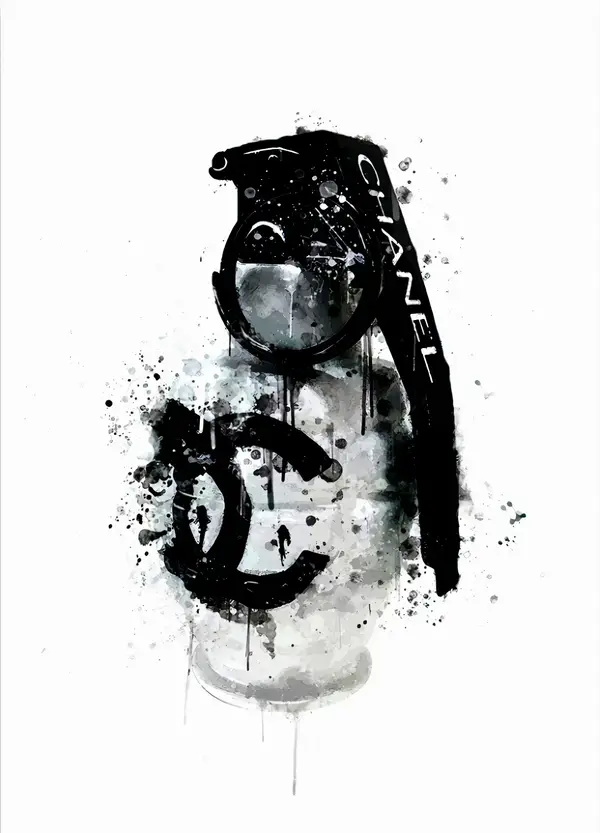 Chanel Grenade Splash Wall Art — Memocult