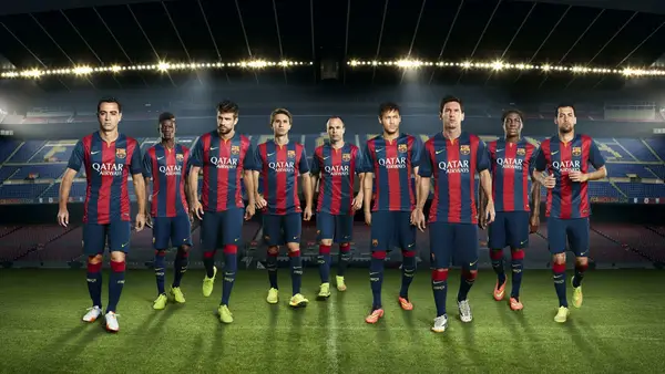 FC Barcelona 2014-15 Squad Lineup Poster — Memocult