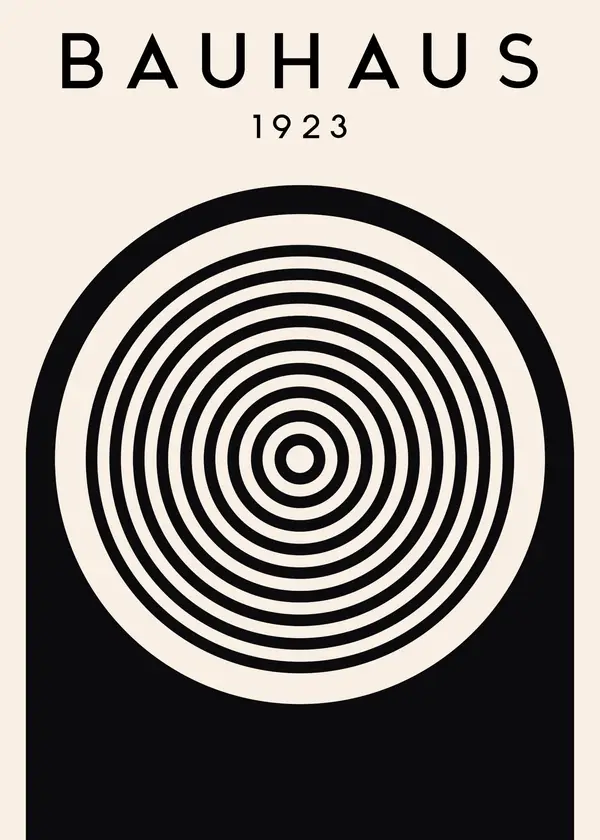 Bauhaus 1923 Concentric Circles Wall Art — Memocult
