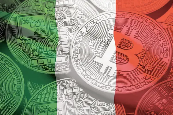 Bitcoin Italy Flag Wall Art — Memocult