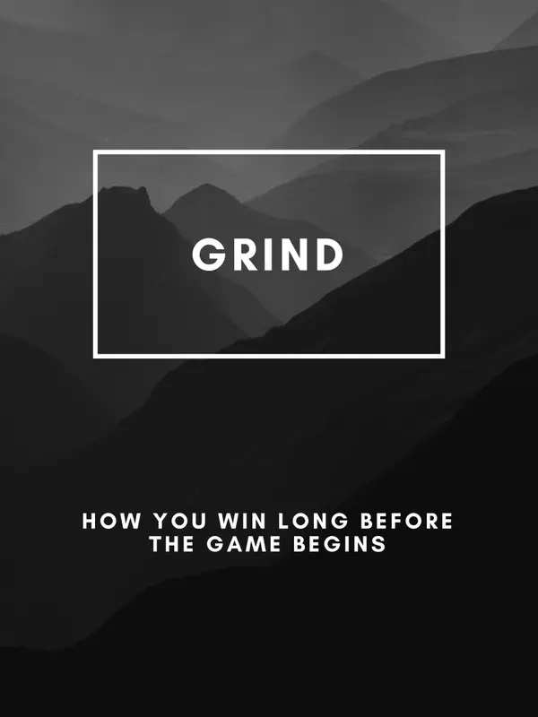 Grind How You Win Long Before The Game Begins Wall Art — Memocult