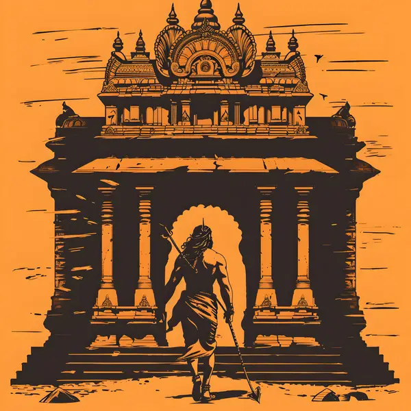 Shiva Walking To Temple Photo — Memocult