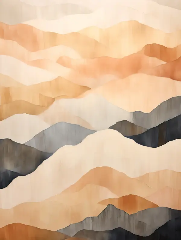 Abstract Mountain Landscape Wall Art — Memocult