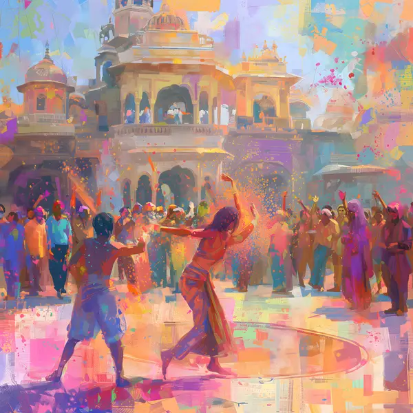 Holi Festival Celebration Colors Photo — Memocult