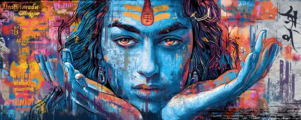 Lord Shiva Blue Face Photo — Memocult