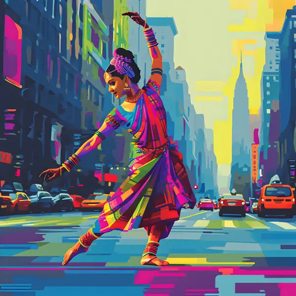 Indian Dancer New York City Wall Art — Memocult