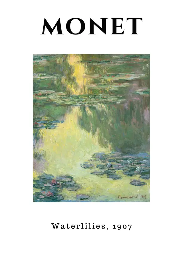 Monet Waterlilies 1907 Wall Art — Memocult