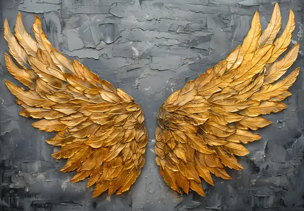 Golden Angel Wings Wall Art — Memocult