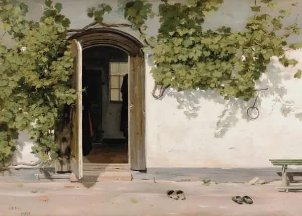 Open Doorway with Vines poster — Memocult
