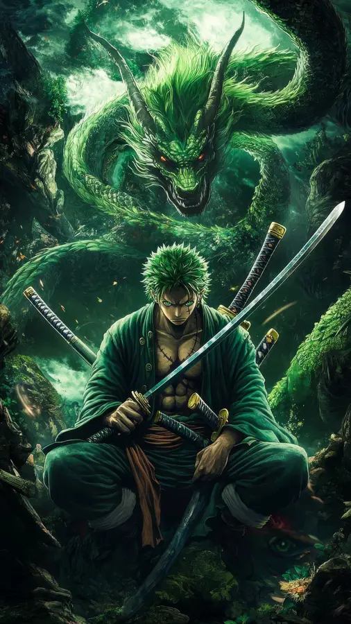 Roronoa Zoro Green Dragon Poster — Memocult